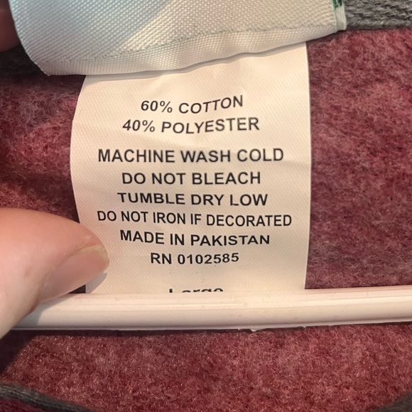 Virgins tech‎ Hokies burgundy unisex sweatshirts hoodies size L, XXL, Small NWT - Picture 5 of 7